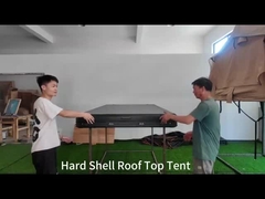 X shape outside roof tent