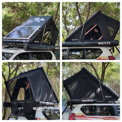3-4 Person 4x4 Overland Hard Shell Tent Hard Side Roof Top Camper With Oxford Cloth