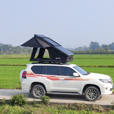 2-3 Person Hardshell Auto Roof Top Tent With Solar Panel Aluminium