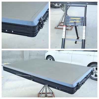 Outdoor Hard Shell Triangle Rooftop Tent With 210*145*150cm Open Size