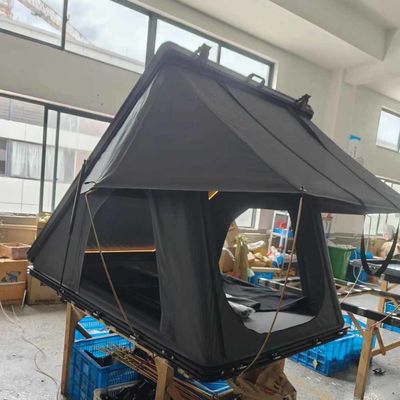 Outdoor Hard Shell Triangle Rooftop Tent With 210*145*150cm Open Size