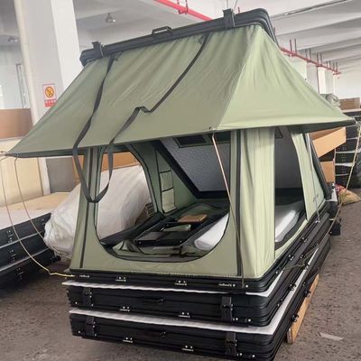 2-3 Person Aluminum Hardtop Car Rooftop Tent With 320G Polyester Cotton