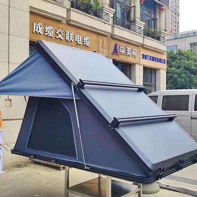 Custom Aluminum Hard Sided Rooftop Camper Suitable For 2-3 People
