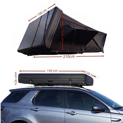 Outdoor Easy Install Side Open Roof Top Tent Customizable For Vehicles