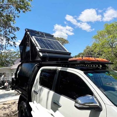 UV Resistant Waterproof Hard Shell Rooftop Tent 3-4 Person For 4x4 Camping