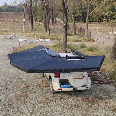 Free Standing Foxwing 270 Degree Awning Self Supporting Car Side Awning Black