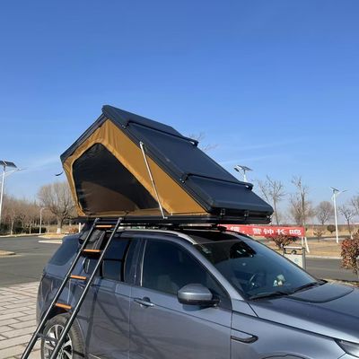 Larger Space Overland Car Rooftop Tent Vehicle Roof Tent With LED Strip Light Skyview Window