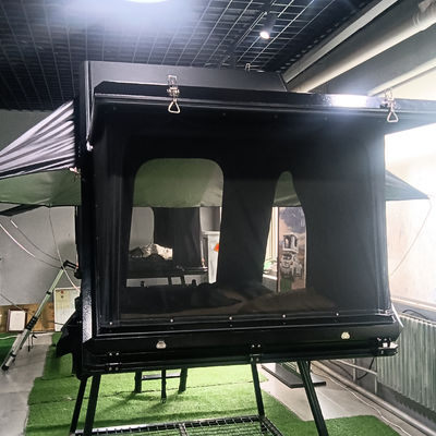 Triangle SUV Aluminum Rooftop Tent With LED Light Strip Custom Logo