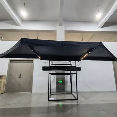 Easy Installation Free Standing 180 Degree Awning Build In LED Light Strip