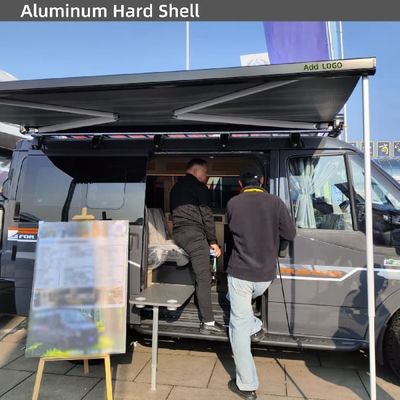 Telescopic RV Awning Shade Aluminum Hard Shell For Camper Van