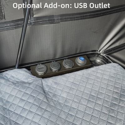 4 Person Pickup Canopy Aluminum Hard Shell Car Roof Top Tent For Camping