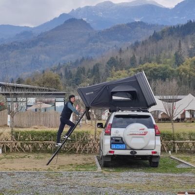 4 Person Pickup Canopy Aluminum Hard Shell Car Roof Top Tent For Camping