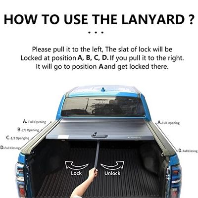 5.5-5.6 FT Truck Bed For Ford F-150 Retractable Hard Tonneau Cover