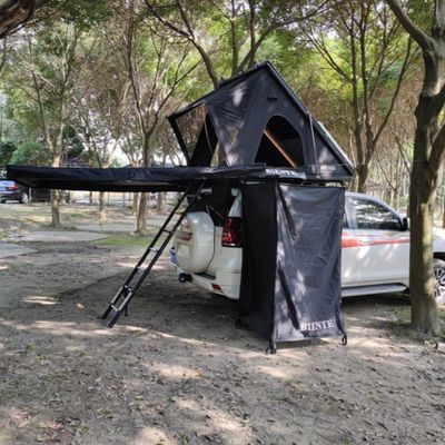 Portable Foldable Camping Shower Tent Awning Toilet Bathing Tent Built-in LED Strip Light