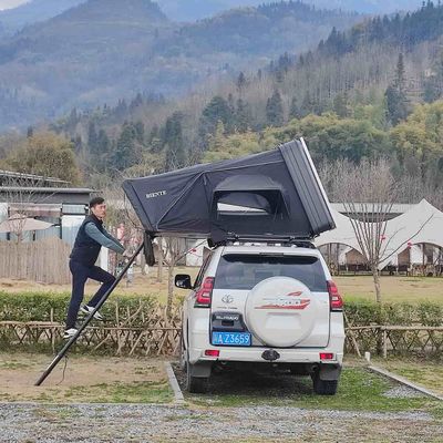 Overland 3-4 Person Aluminum Hard Shell Rooftop Tent for Car Vehicles SUV Truck Camping