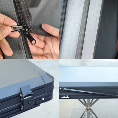Aluminum Rooftop Tent 210x132cm 320G Polyester Cotton Waterproof