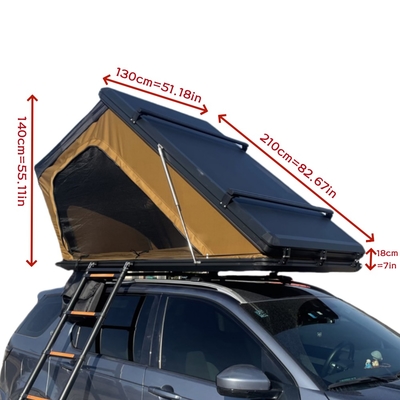Aluminum Roof Top Tent 210x130cm 320G Polyester Cotton Waterproof