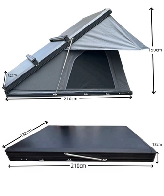Triangle Rooftop Tent 210x132cm Aluminum Alloy Shell 320G Oxford Cloth