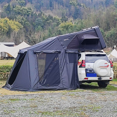 3-4 Person 1.9M Width Hard Shell Roof Top Tent with 320G Polyester for Outdoor Camping