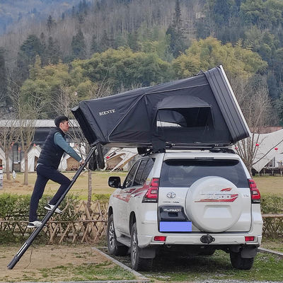 3-4 Person 1.9M Width Hard Shell Roof Top Tent with 320G Polyester for Outdoor Camping