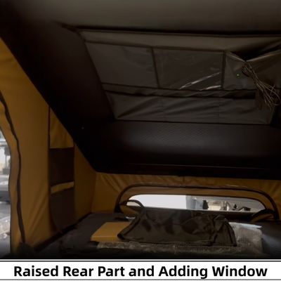 Aluminum Shell Roof Top Tent with 320g Polyester Cotton and Waterproof >3000 mm for 2-3 Person Camping