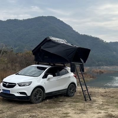 4 Person ABS Hard Shell Roof Top Tent with Waterproof >3000 mm and 280G Polyester Cloth for Outdoor Camping