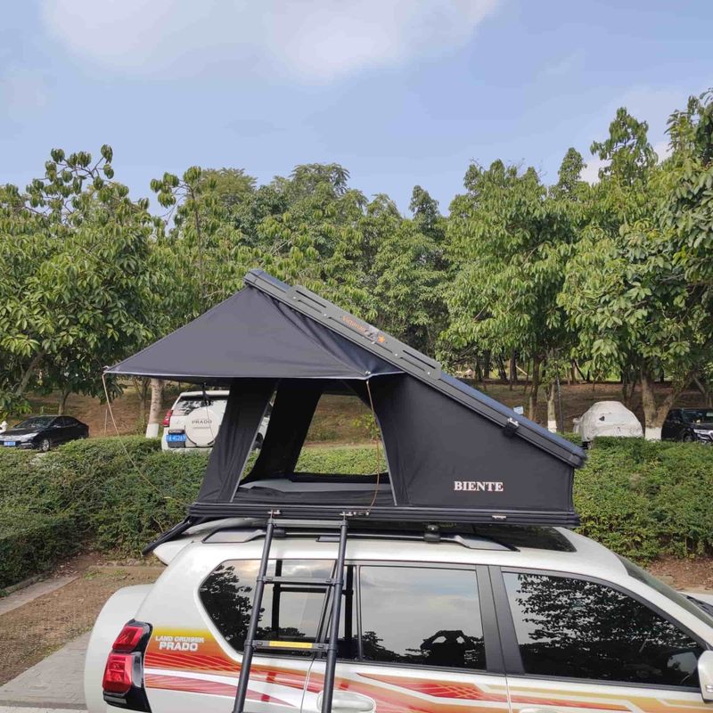 Black Khaki X Type Bracket Car Rooftop Tent With Customized Logo