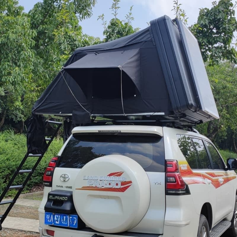 4 Season Foldable Rooftop Camping Tent Waterproof With Aluminum Shell Material