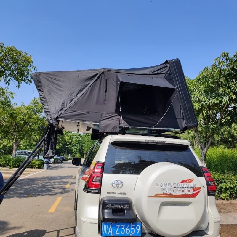 XL Portable Large Space Side Open Roof Top Tent Outdoor Waterproof Side Opening