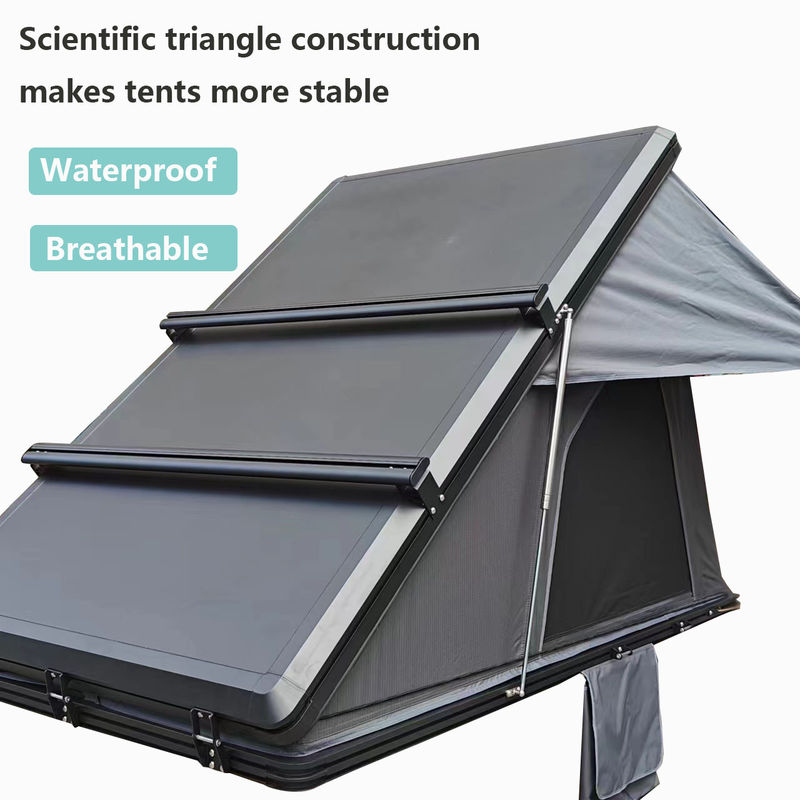 Customized 3-4 Person Triangle Rooftop Tent 4x4 For Van Truck SUV