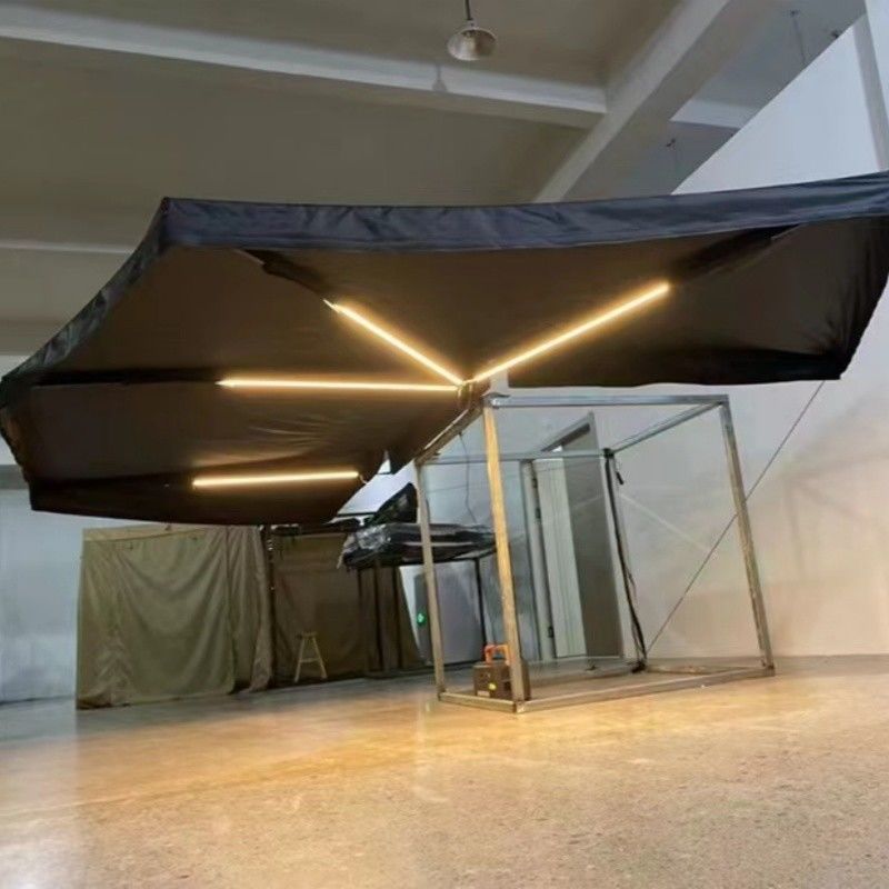 2m/2.5m Free Standing 270 Degree Car Awning With Aluminum Alloy Pole