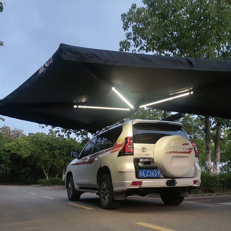 LTE 2.5m Diamater 270 Degree Batwing Awning With Aluminum Alloy Structure