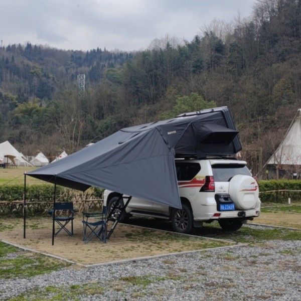 4 Person Pickup Canopy Aluminum Hard Shell Car Roof Top Tent For Camping