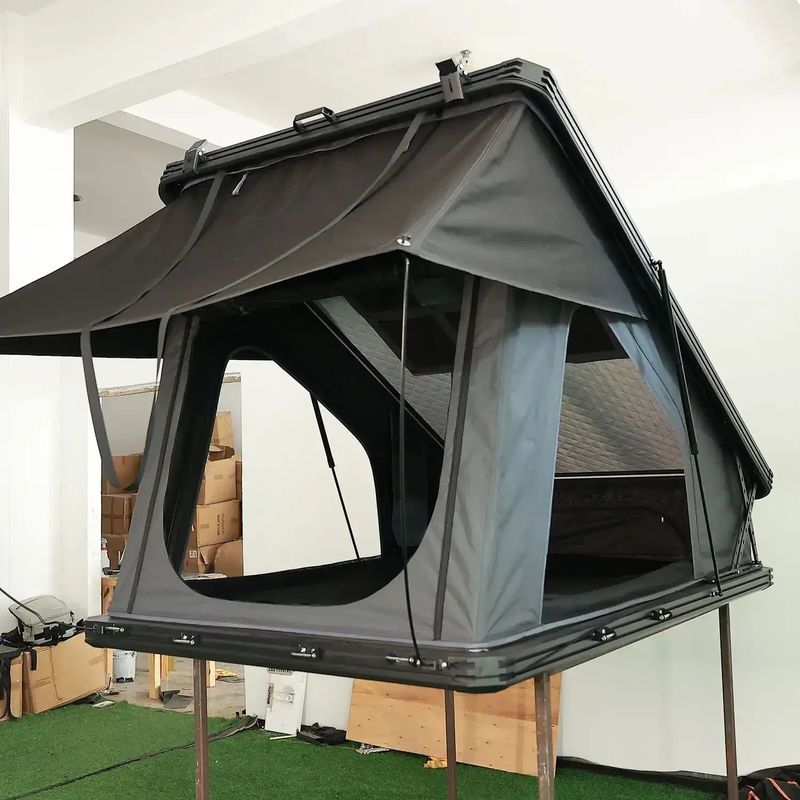 X Bracket Outside Camping Aluminum  Shell Roof Top Tent