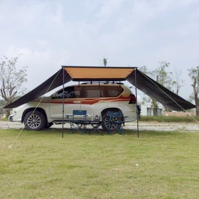 4WD Waterproof 4x4 Pull Out Awning Canopy With Side Awnings Alumminum Support Rod