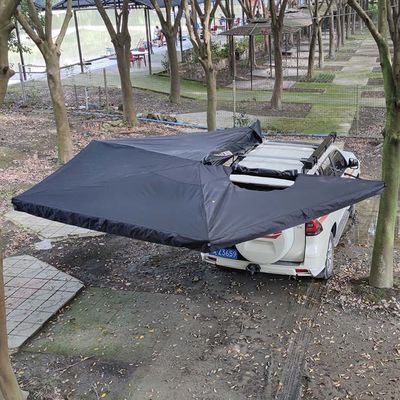Free Standing UV50+ Wind Resistant 270 Degree Roof Rack Awning For Camping