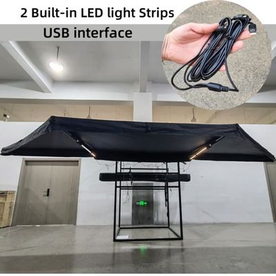Outdoor 4WD 180 Degree Awning With LED Light 3-4 People 2.5 Meter