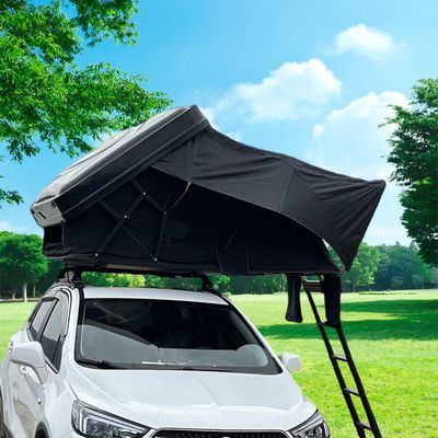Tente de toit en coque dure ABS pour 4 personnes avec imperméabilité > 3000 mm et tissu en polyester 280G pour camping en plein air