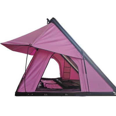 2.1M 320g Polyester Cotton 210*132cm Aluminum Hard Shell Roof Top Tent for Offroad Camping
