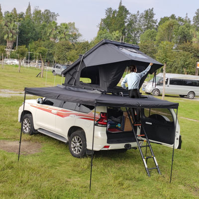 4X4 Hard Shell Roof Top Tent with High Quality 320G Polyester Cotton and Quick Automatic Opening for Camping